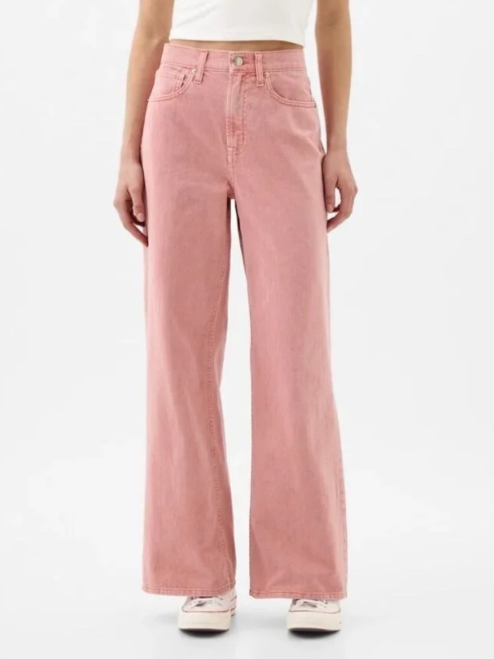 BNWT Gap wide leg jeans in discontinued color "pink rosette"